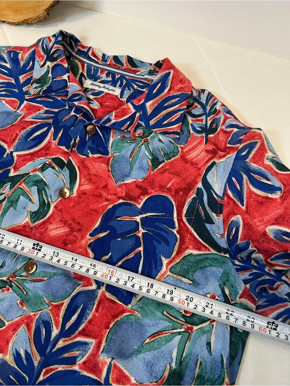 Tommy Bahama Crystal Cove Island Zone Button-Down Silk Blend Top‎ Men’s Large